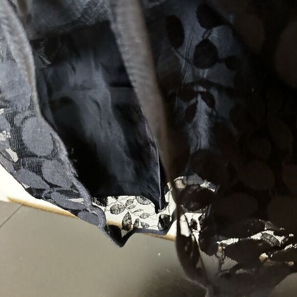 Garnet Hill Bohème Easy Lace Black Dress Size 4 Womens Knee Length 3/4 Sleeve - Picture 7 of 8